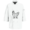 Button Chef Coat with Thermometer Pocket Thumbnail