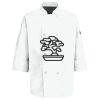 Button Chef Coat with Thermometer Pocket Thumbnail