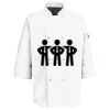 Button Chef Coat with Thermometer Pocket Thumbnail