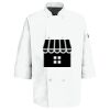 Button Chef Coat with Thermometer Pocket Thumbnail