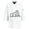 Button Chef Coat with Thermometer Pocket Thumbnail