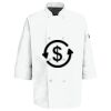 Button Chef Coat with Thermometer Pocket Thumbnail