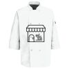 Button Chef Coat with Thermometer Pocket Thumbnail