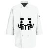 Button Chef Coat with Thermometer Pocket Thumbnail
