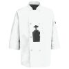 Button Chef Coat with Thermometer Pocket Thumbnail