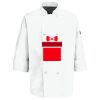 Button Chef Coat with Thermometer Pocket Thumbnail