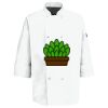 Button Chef Coat with Thermometer Pocket Thumbnail