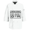 Button Chef Coat with Thermometer Pocket Thumbnail