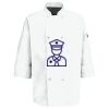 Button Chef Coat with Thermometer Pocket Thumbnail