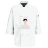 Button Chef Coat with Thermometer Pocket Thumbnail