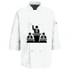 Button Chef Coat with Thermometer Pocket Thumbnail
