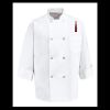 Eight Pearl Button Chef Coat - Tall Sizes Thumbnail